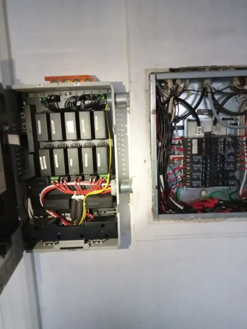 Electrical panel upgrade completed for Security Camera Wiring in Columbus